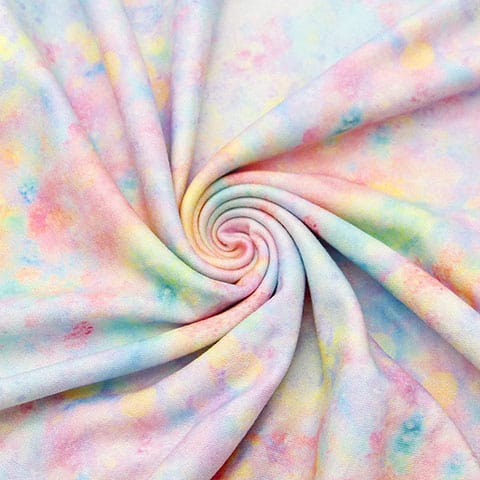 Tie-Dye Printing Double Brushed Poly Fabric​-double brushed poly fabric wholesale-perfectextile