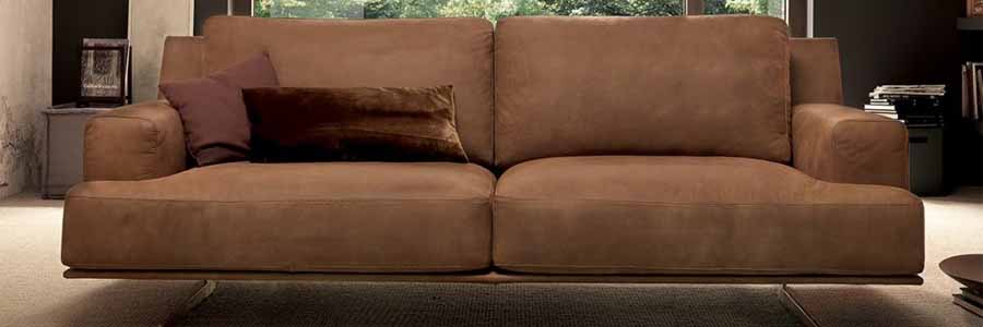 Suede sofa-perfectextile