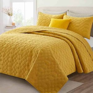 All Season Lightweight Ultrasonic Bedspreads Bedding Set -perfectextile