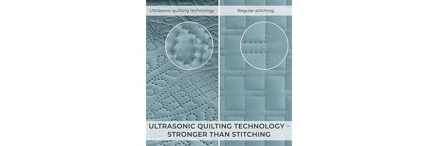stitched quilted fabric surface
