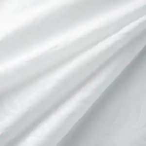 White Embossed Polyester Fabric
