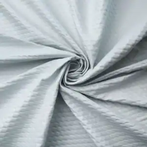 Bubble Grid Grey 3D Embossed Fabric