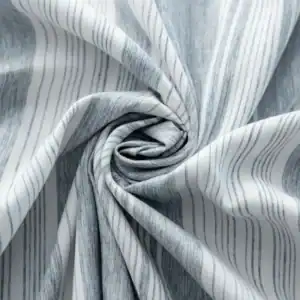 Blue Stripe Cationic Fabric