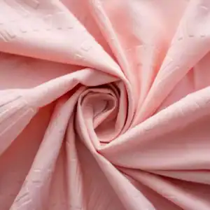 Geometric Pink 3D Embossed Fabric