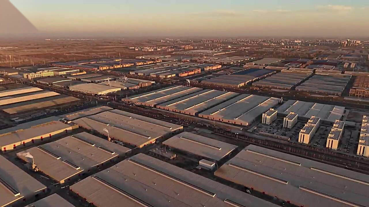 Perfectextile integrated production base — aerial view of fabric manufacturing facility