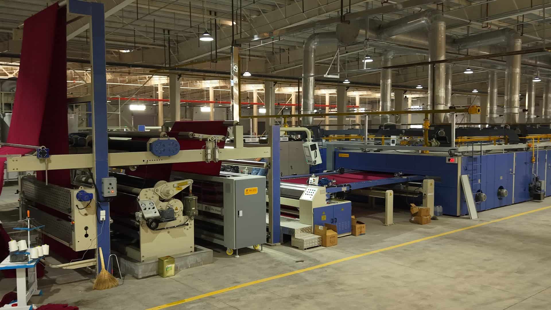 Manufacturing 13 Heat-setting and finishing machine