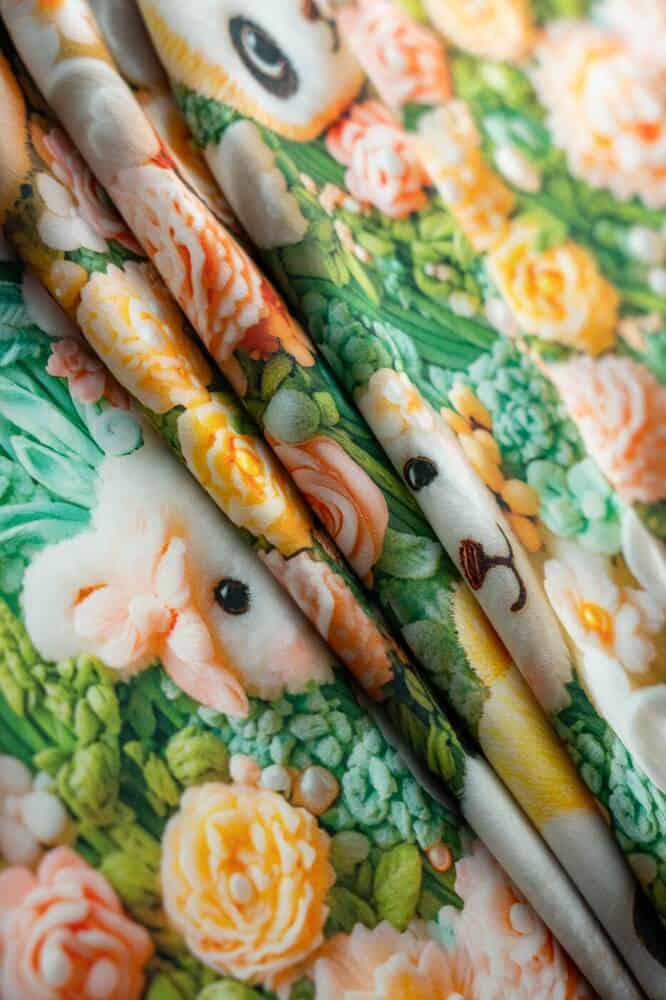 5D digital printed microfiber fabric