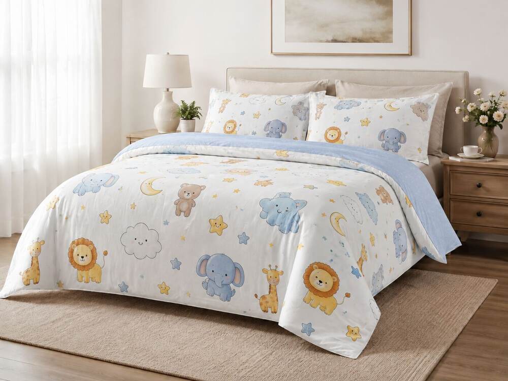 printed bedding fabric for sheets and duvet covers