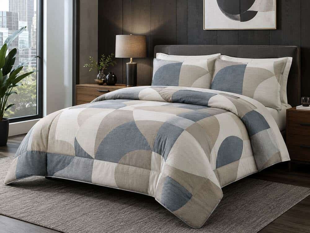 printed microfiber fabric for comforter shells