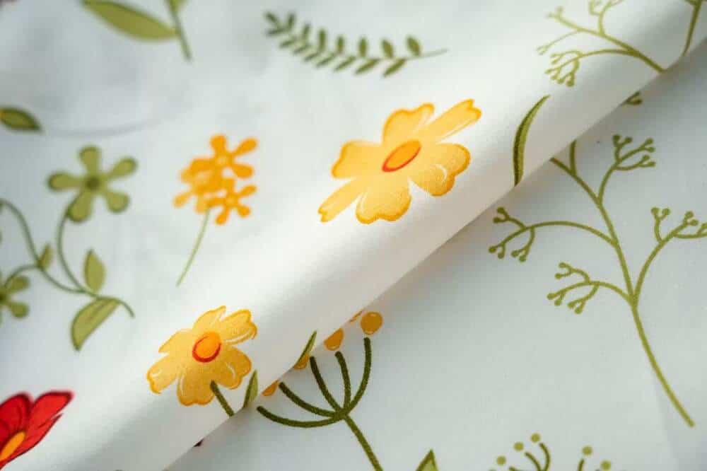 seasonal printed microfiber fabric pattern